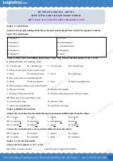 Đề thi giữa kì 1 Tiếng Anh 9 iLearn Smart World - Đề số 3